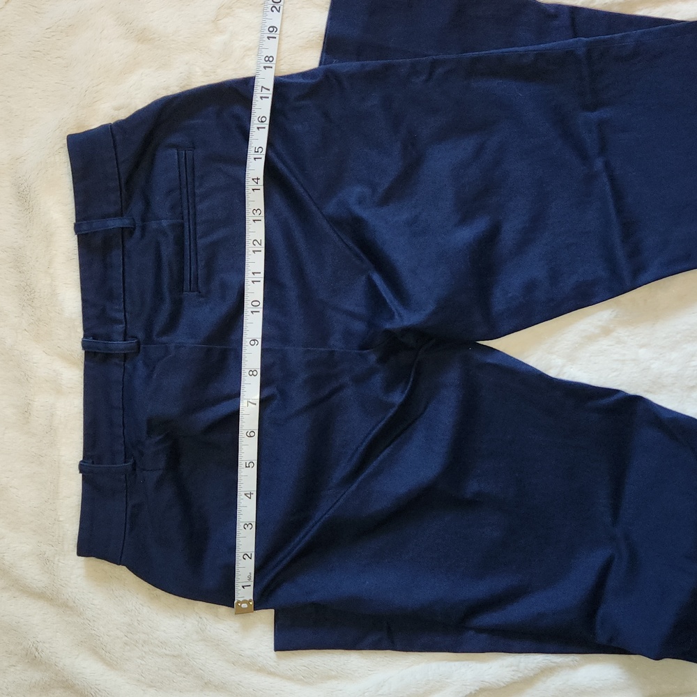 Lauren Ralph Lauren Navy Blue Flat Front Dress Pants Trousers | Women's Size 2 - Picture 5 of 9